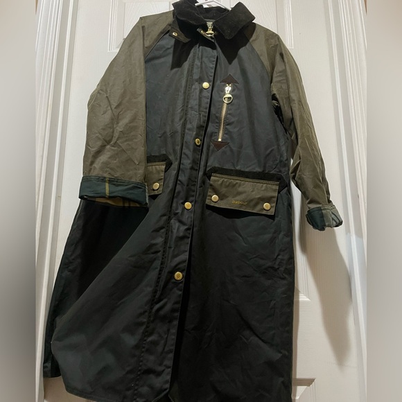Barbour Evette Water Repellent Waxed Car Coat - Picture 2 of 11